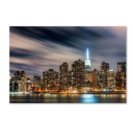 David Ayash 'Midtown Over The East River-V' Canvas Art,16x24